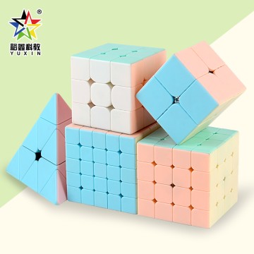 Yuxin 1709 Macaron 4*4*4 Cube(PVC box), Macaron Series Cu...