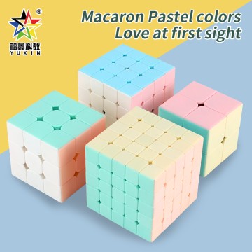 Yuxin 1710 Macaron pyraminx,Macaron Series Cube, Children...