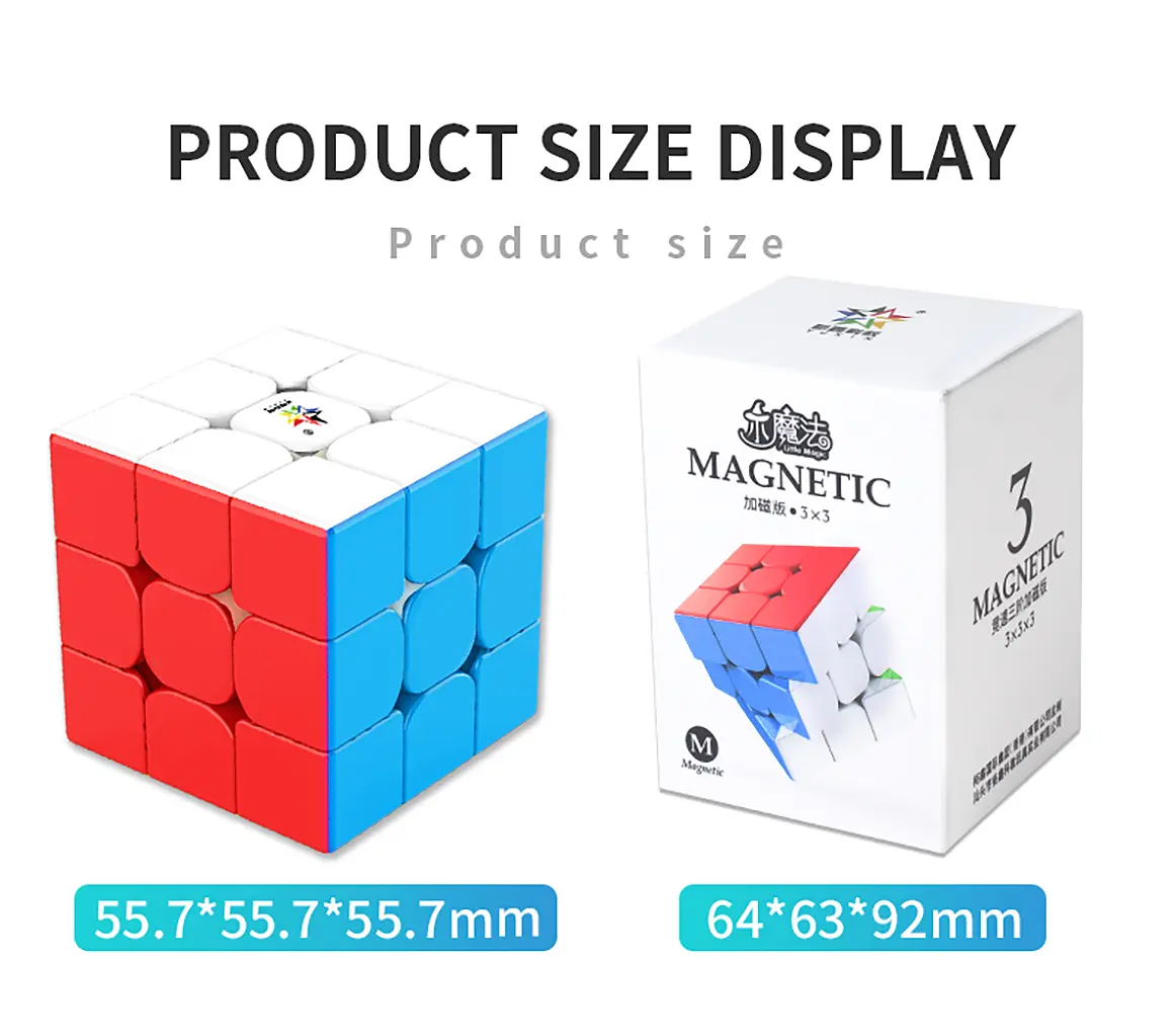 Yuxin Little Magic 1513M magnetic Magic Cube, special for racing competitions, children's educational toys (10)k3d